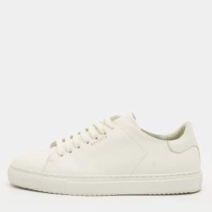 Pre Owned حذاء رياضي أكسل أريجاتو جلد أبيض بأربطة مقاس 38