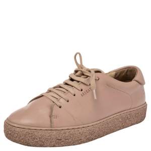 Axel Arigato Pink Leather Lace Up Sneakers Size 37