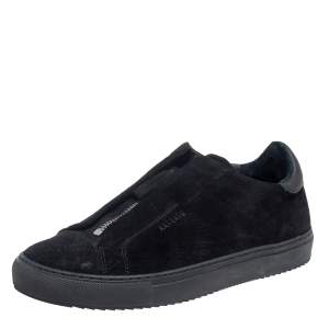 Axel Arigato Black Suede Clean 90 Zip Sneakers Size 37