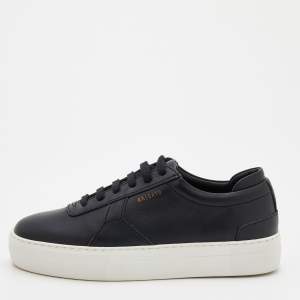Axel Arigato Black Leather Platform Low Top Sneakers Size 38