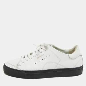 Axel Arigato White Leather Low Top Sneakers Size 36