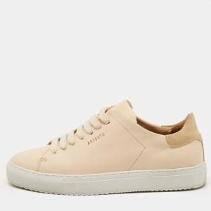 Axel Arigato Beige Leather and Suede Low Top  Sneakers Size 35