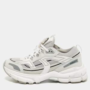Axel Arigato Grey Mesh and Leather Low Top Sneakers Size 35