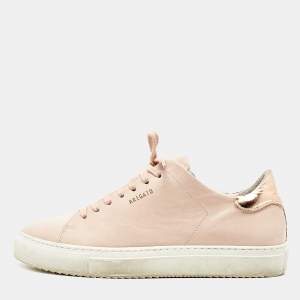 Axel Arigato Light Beige Leather And Suede Low Top Sneakers Size 37