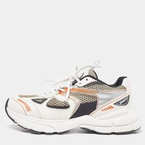 Axel Arigato Tricolor Leather and Mesh Marathon Runner Sneakers Size 38