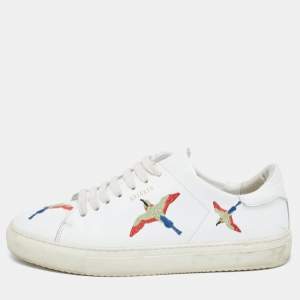 Axel Arigato White Leather Clean 90 Bee Bird Low Top Sneakers Size 39