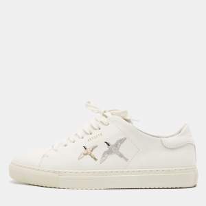 Axel Arigato White Leather 90 Bird Low Top Sneakers Size 42