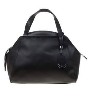 Baldinini Black Leather Satchel