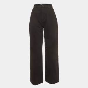 Pre Owned Balenciaga Black Denim High-Rise Jeans M/Waist 28"