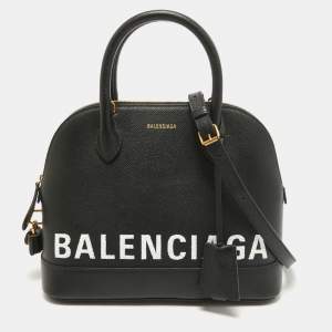 Balenciaga Black Leather Small Ville Bag