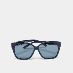 Pre Owned Balenciaga Blue Gradient BB0135SA Butterfly Sunglasses