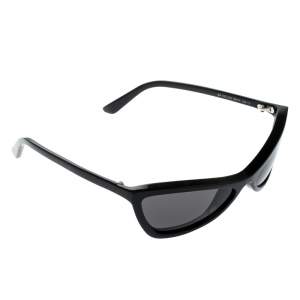 Pre Owned Balenciaga Black BA123 Extreme Cat Eye Sunglasses