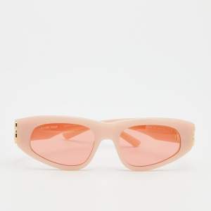 Pre Owned Balenciaga Pink/Rose Tinted BB0095S Dynasty D-Frame Sunglasses