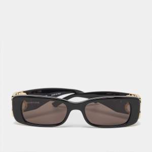 Balenciaga Black BB0096S BB Rectangular Sunglasses