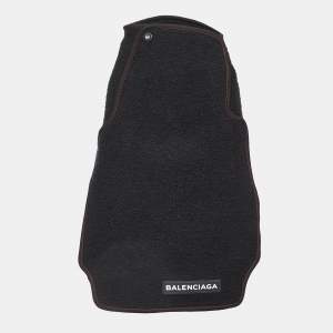 Balenciaga Black Boucle Wool Midi Skirt S