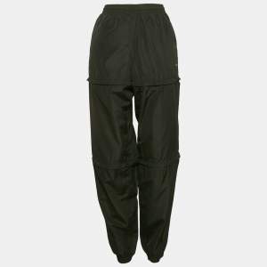 Balenciaga Black Synthetic Detachable Track Pants S