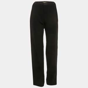 Balenciaga Black Crepe Trousers M