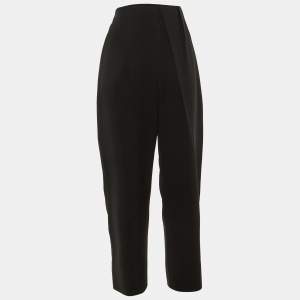 Pre Owned Balenciaga Black Crepe Trousers L