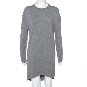 Balenciaga Grey Wool & Cashmere Oversized Sweater Dress M