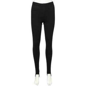 مملوكة مسبقًا Balenciaga Black Rib Kit Stirrup Leggings M