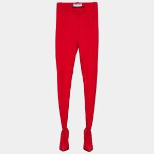 Balenciaga Red Stretch Skinny Pantashoes S