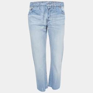 Balenciaga Light Blue Denim High Waist Jeans S Waist 26"