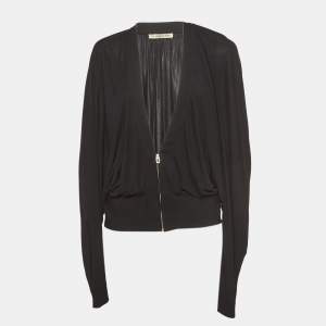 Balenciaga Black Jersey Loose Fit Jacket M
