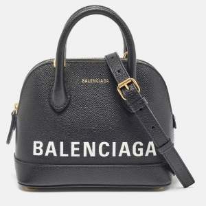 Balenciaga Black Leather XS Ville Satchel