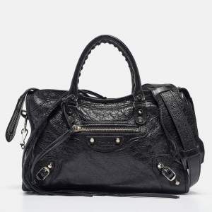 Balenciaga Black Leather Small Classic City Bag