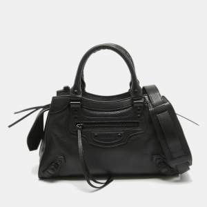 Balenciaga Black Leather Small Neo Classic Tote