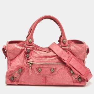 Balenciaga Fuchsia Leather GGH Part Time Bag