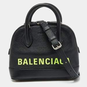 Balenciaga Black Leather XXS Ville Satchel