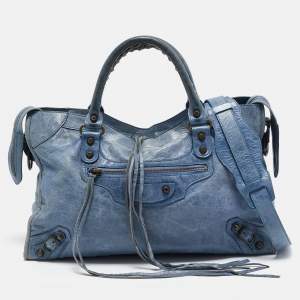 Balenciaga Blue Leather RH Classic City Tote