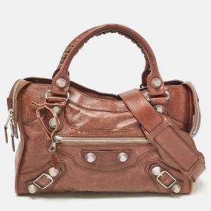 Balenciaga Brown Leather SGH Classic City Tote