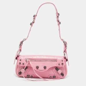 Balenciaga Pink Leather Le Cagole S Sling Bag