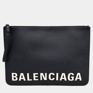 Balenciaga Black Leather clutch