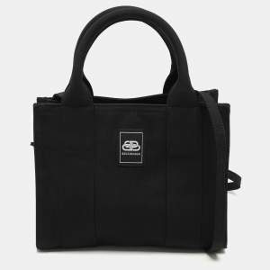 Balenciaga Black Nylon XS Trade East-West Tote
