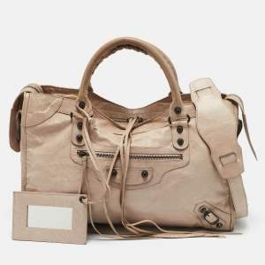 Balenciaga Light Pink Leather RH Classic City Bag