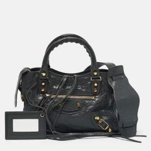 Balenciaga Grey Leather Mini Classic City Bag