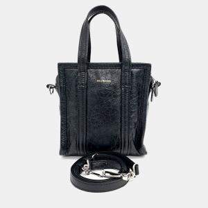Balenciaga Black Leather Bazaar XXS bag