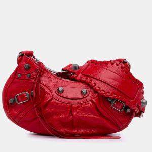 Balenciaga Red Lambskin Motocross Le Cagole XS Bag