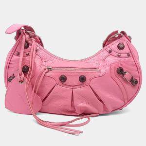 Balenciaga Pink Leather Le Cargo Bag Small