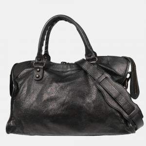 Pre Owned Balenciaga Classic City Medium Black Leather Handbag