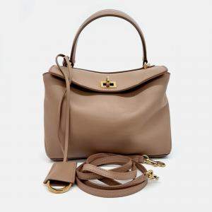 Pre Owned Balenciaga Brown Leather Rodeo Mini bag