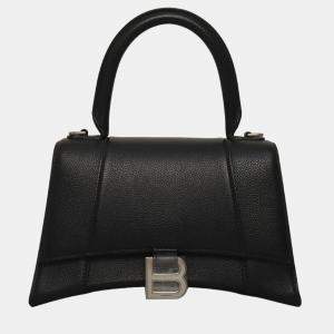 Pre Owned Balenciaga Leather Black Small Hourglass Bag