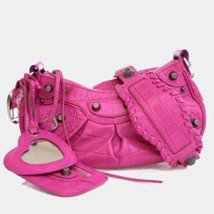 Pre Owned Balenciaga XS Calfskin Le Cagole Shoulder Bag
