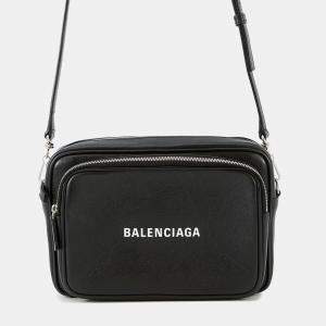 Pre Owned Balenciaga Everyday Cross Body Bag Black Leather