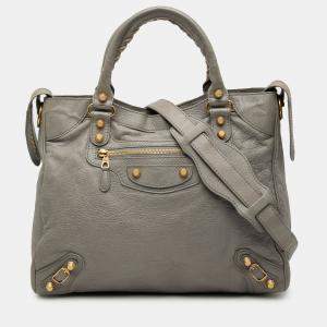 مملوكة مسبقًا حقيبة بالنسياغا موتوكروس فيلو جلد خروف جاينت 12