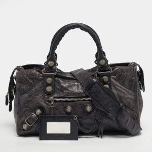 مملوكة مسبقًا Balenciaga Part Time GSH Purple Leather Tote