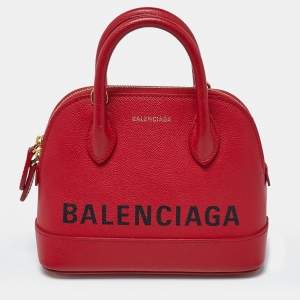 مملوكة مسبقًا Balenciaga Ville XXS Red Leather Satchel